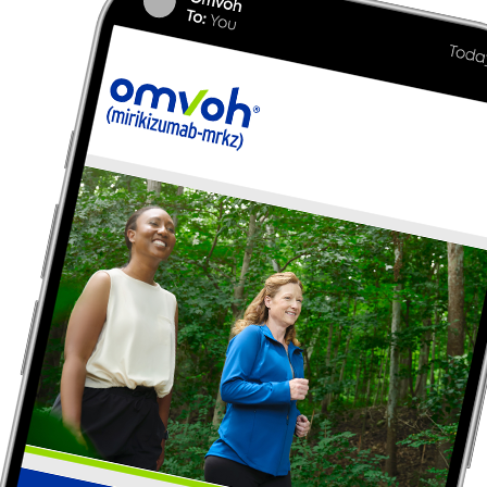 phone screen preview of a message from Omvoh